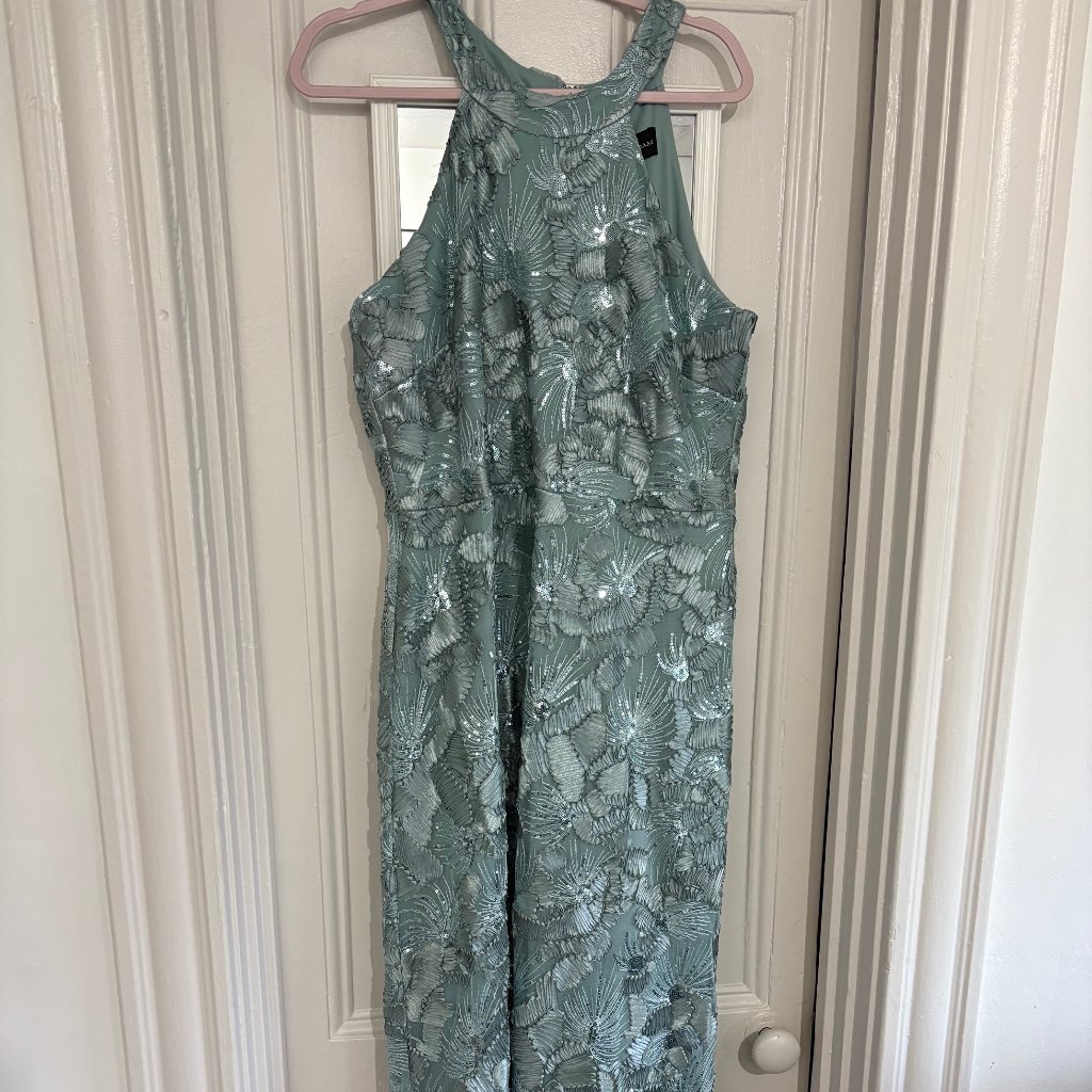 Sequined Halter Gown